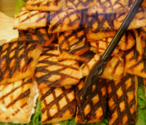 salmon with grill marks